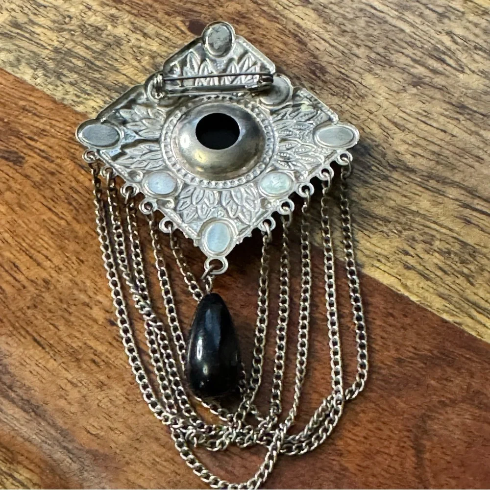 Vintage silver tone